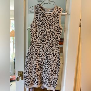 Cupcakes and Cashmere Leopard Sweater Dress